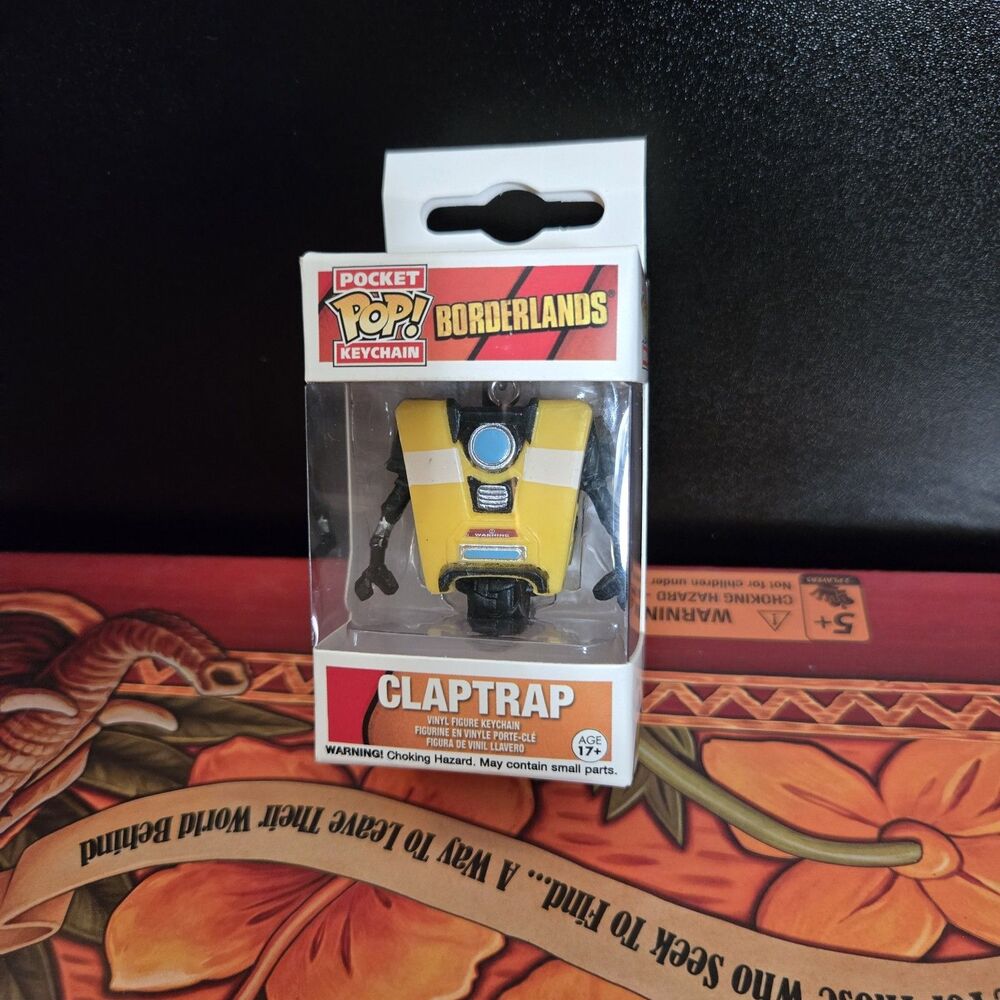 NIB Claptrap Borderlands Pocket Pop! Keychain Vaulted Video Games